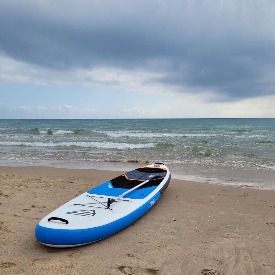 Beachfront House, Valencia, Wifi, Paddle Surf Board, Incredible Views Sueca Exteriér fotografie